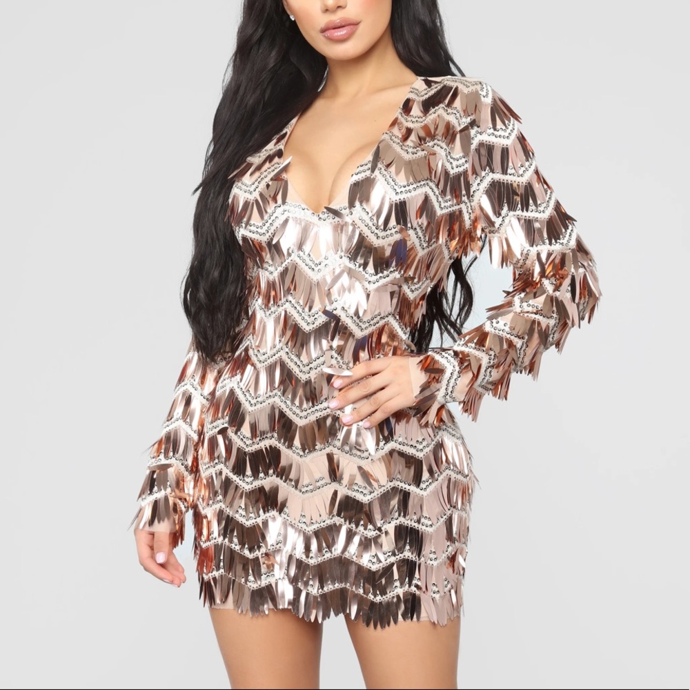 FashionNova Glammed Up Sequin Dress